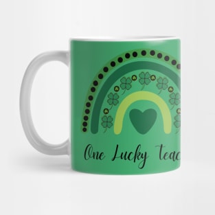 One Lucky Shamrock Teacher St Patrick’s Day Appreciation Mug